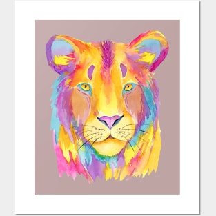 lion artwork Posters and Art